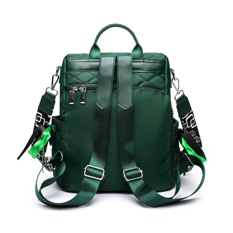 Quilted Anti Theft Large Capacity Preppy Backpack