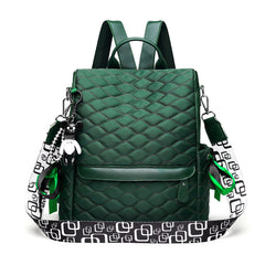 Quilted Anti Theft Large Capacity Preppy Backpack