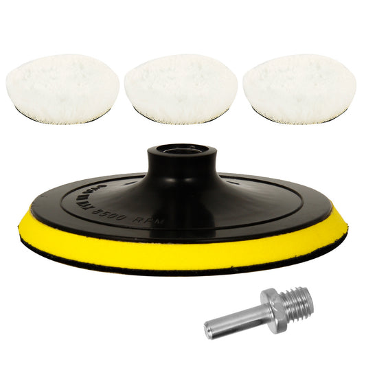 5pcs Car Polishing Pads Set 15 24 Cm Wool Buffing Pads Kit