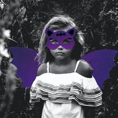 Halloween Children Party Bat Wing Mask Set Cosplay Props