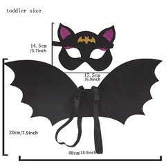 Halloween Children Party Bat Wing Mask Set Cosplay Props