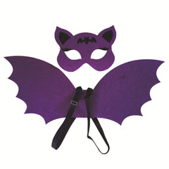 Halloween Children Party Bat Wing Mask Set Cosplay Props