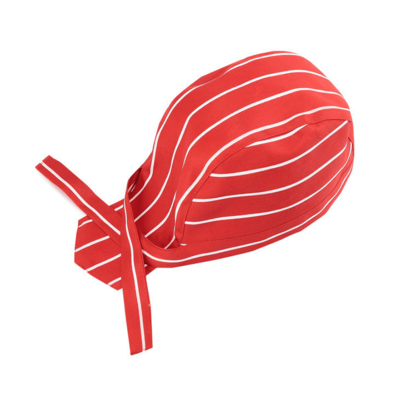 Chef Hat with Streamer for Hotel Coffee Shop