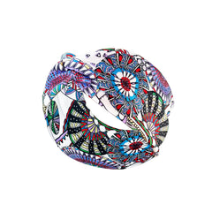 Boho Printed Headband Knotted Hair Wrap Sweat Absorbing Elastic Hair Scarf