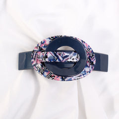 Acrylic Large Barrette Ellipse Shaped Hair Clip for Women Girls