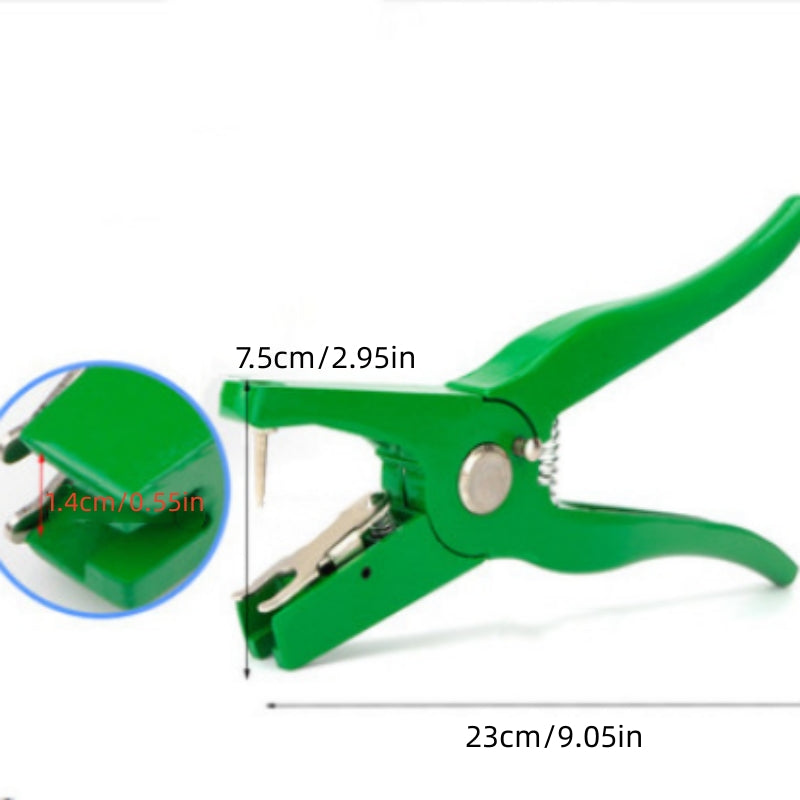 Livestock Ear Tag Pliers for Cattle Pig Goat Sheep Lamb Green