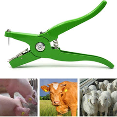Livestock Ear Tag Pliers for Cattle Pig Goat Sheep Lamb Green