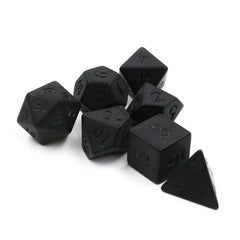7pcs Frosted Digital Dice Set for Tabletop RPG