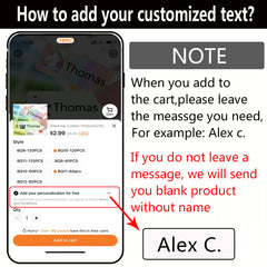 Custom Cartoon Name Stickers Waterproof School Labels