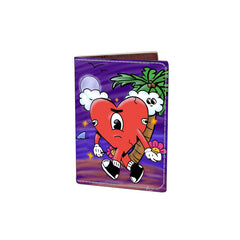 Cartoon Anime Print Passport Sleeve Waterproof Document Holder Bifold