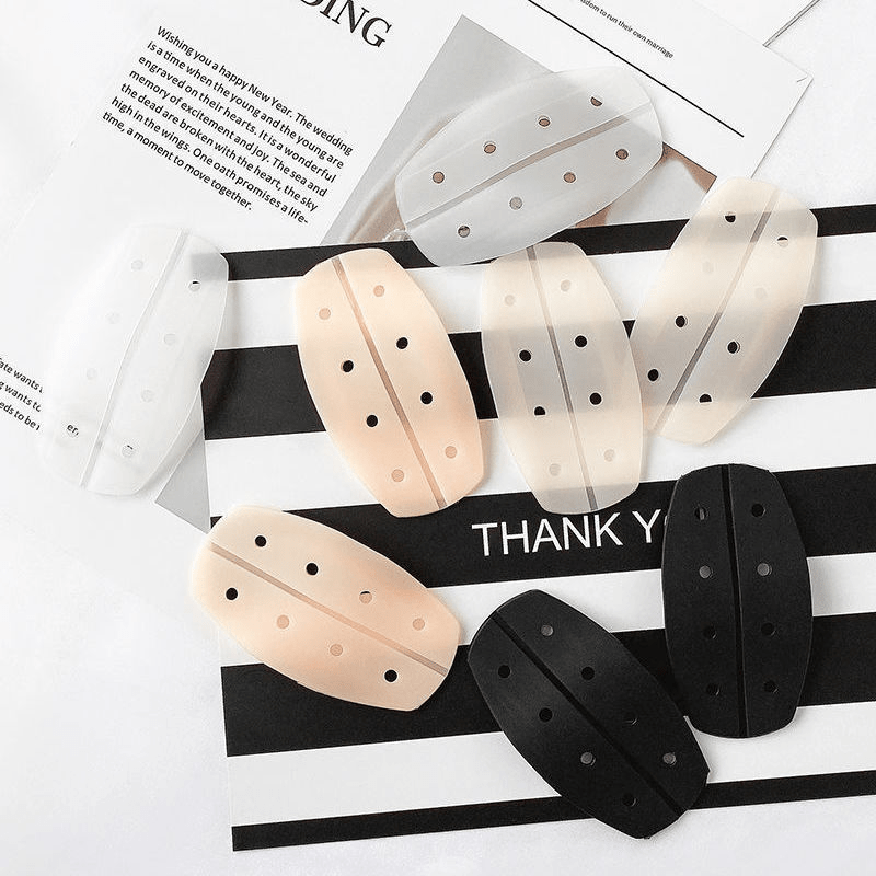 Invisible Silicone Shoulder Pads Soft Non slip Self adhesive Bra Strap Cushions