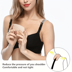 Invisible Silicone Shoulder Pads Soft Non slip Self adhesive Bra Strap Cushions