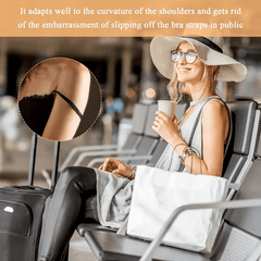 Invisible Silicone Shoulder Pads Soft Non slip Self adhesive Bra Strap Cushions
