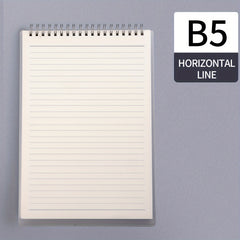Coil Notebook A5 B5 Ring Spiral Grid Lined Looseleaf Notepad