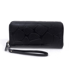 Stone Pattern Long Coin Purse Zipper Wallet