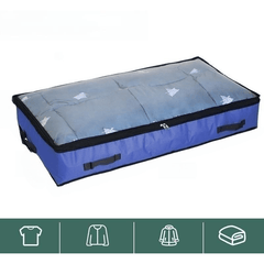 Large Capacity Underbed Clothes Box with Clear Cover
