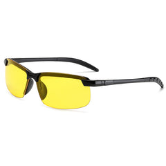 Night Vision Glasses Semi Rimless Sunglasses for Night Driving