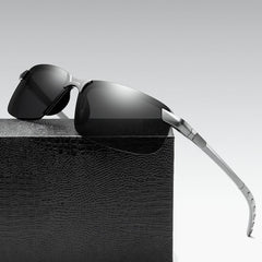 Night Vision Glasses Semi Rimless Sunglasses for Night Driving