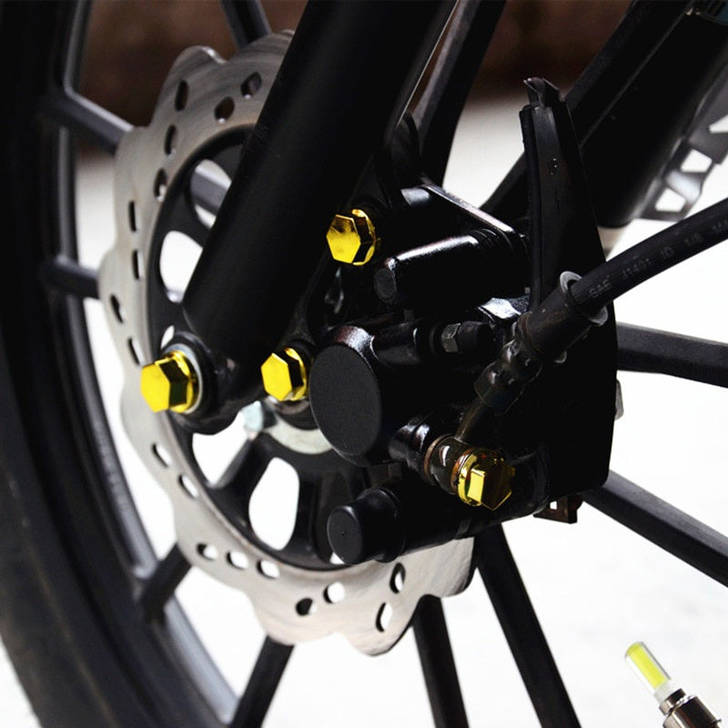 30pcs Motorcycle Head Screw Nut Electroplated Cap Cover Set