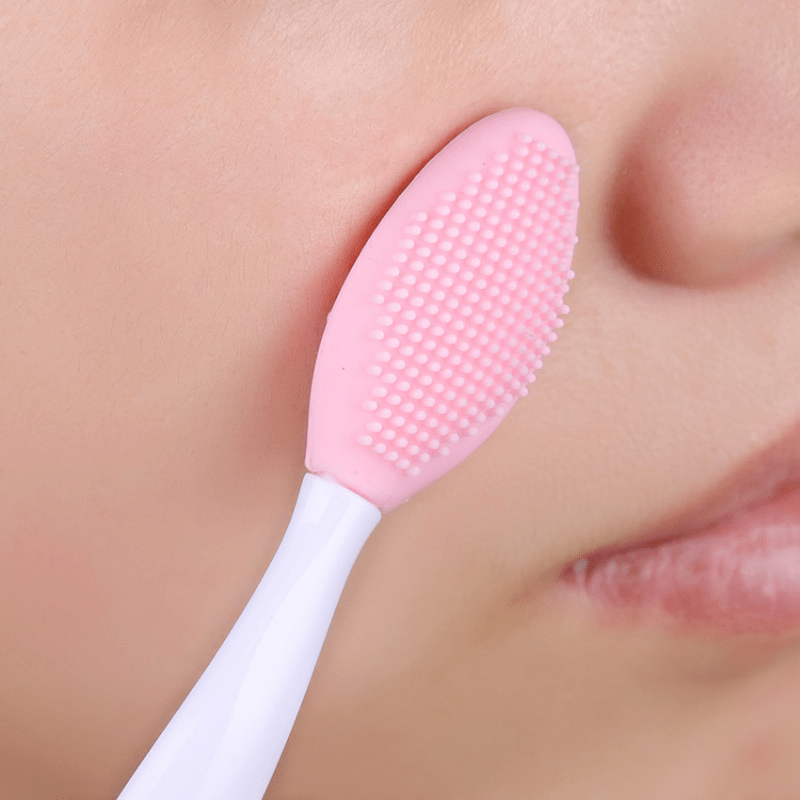 Silicone Nose & Head Brush Double Sided Soft Exfoliating DIY Facial Skin Care