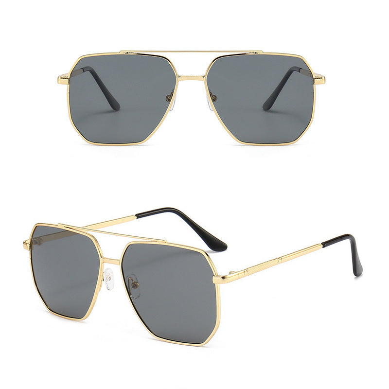 Polarized Aviator Sunglasses Night Driving Vintage Clam Mirro