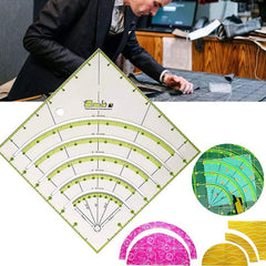8 Inch Non Slip Circle Cutter for Folding Material Into Quarters