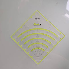 8 Inch Non Slip Circle Cutter for Folding Material Into Quarters