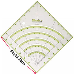 8 Inch Non Slip Circle Cutter for Folding Material Into Quarters