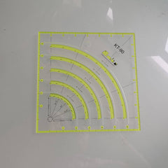 8 Inch Non Slip Circle Cutter for Folding Material Into Quarters