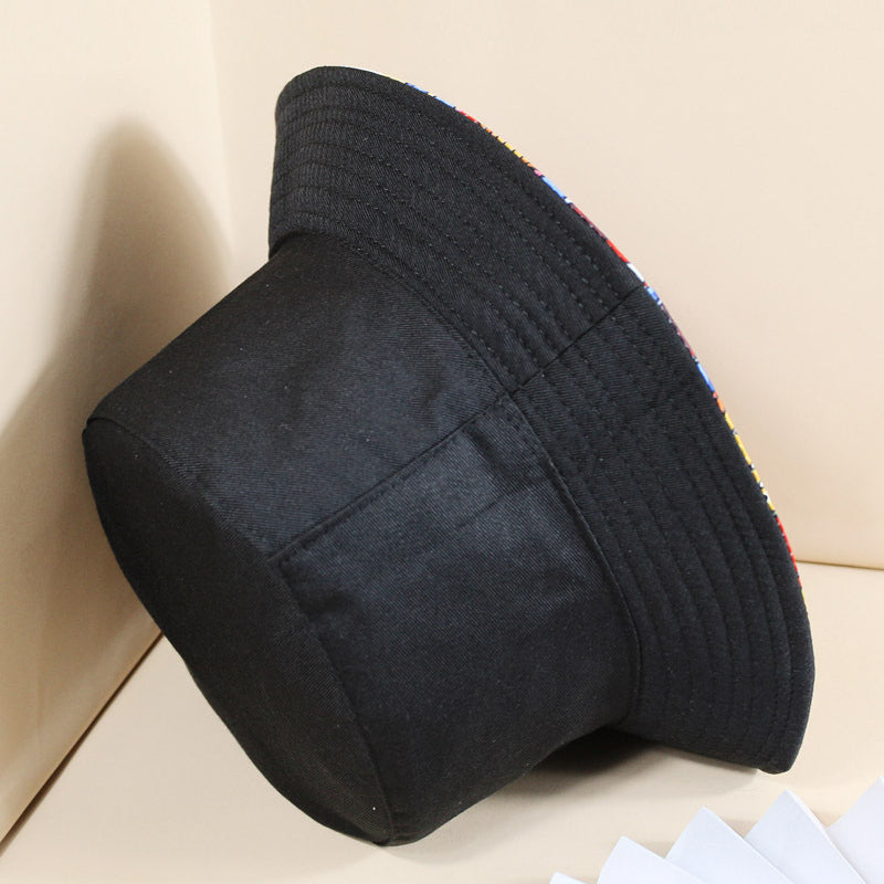 Versatile Bucket Hat With Hamburger Fries Print Sun Hat