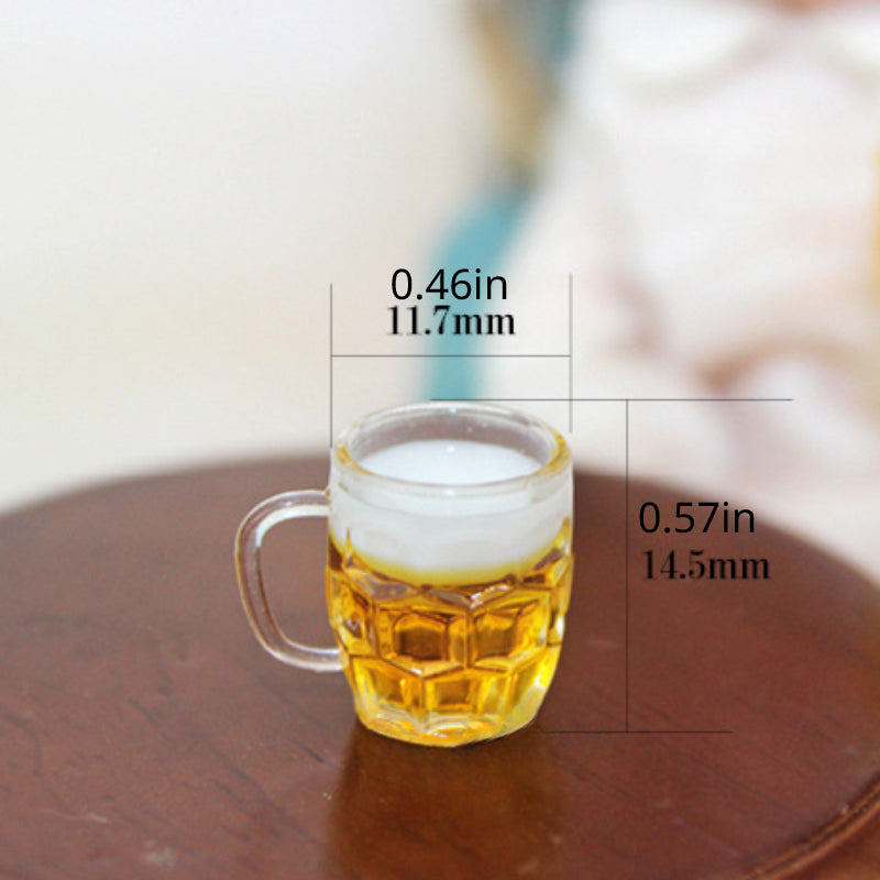 Mini Beer Doll House Accessories Food Game Scene Model