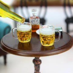 Mini Beer Doll House Accessories Food Game Scene Model