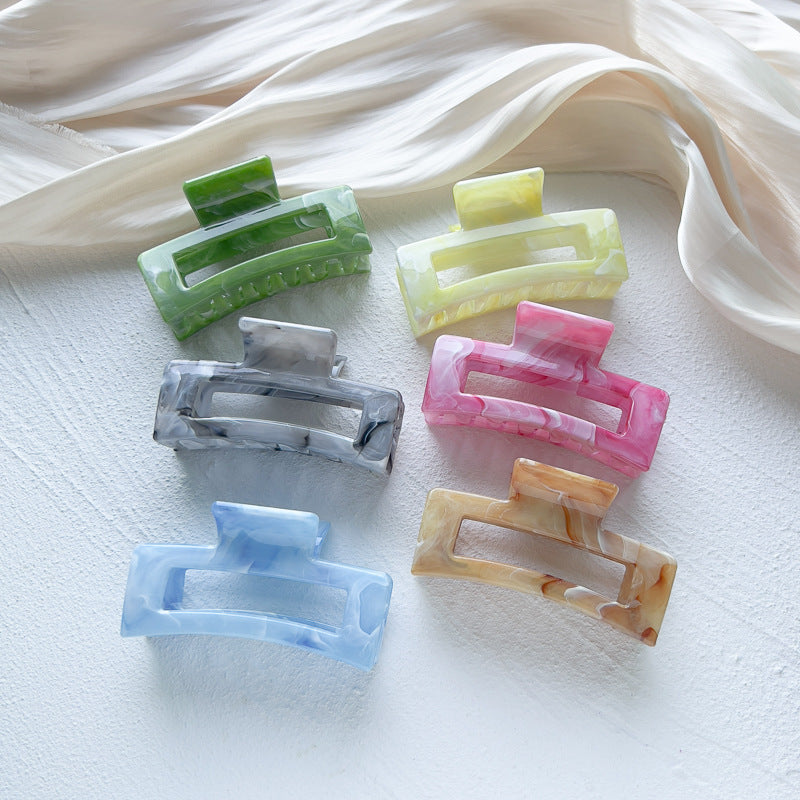 Square Hair Clips Claw Clips Ponytail Buckle Hair Accessories