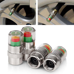 Tire Pressure Gauge Sensor with Alarm Monitoring Valve Cover