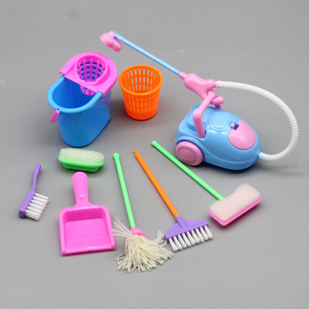 Mini Doll Accessories Household Cleaning Tools Doll Home Educational Toys