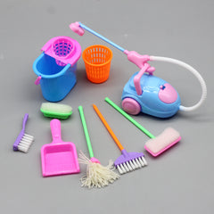 Mini Doll Accessories Household Cleaning Tools Doll Home Educational Toys