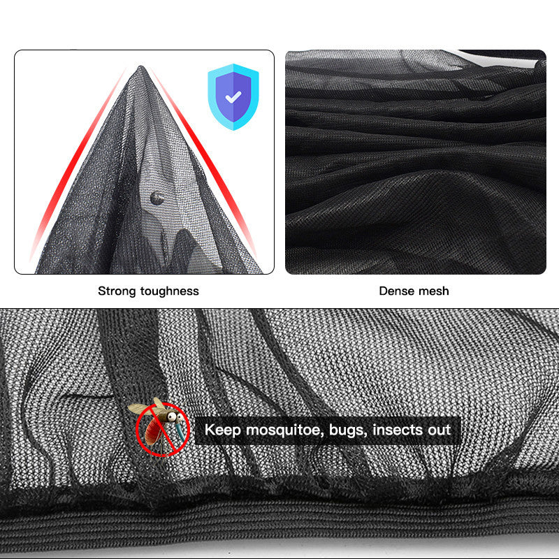 2pcs Car Side Window Sunshade UV Protection Mesh Visor Curtain