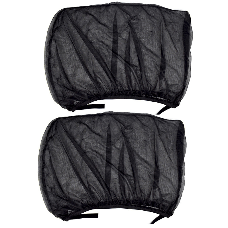 2pcs Car Side Window Sunshade UV Protection Mesh Visor Curtain