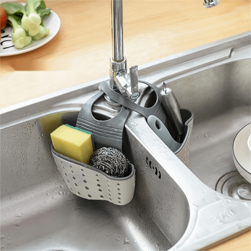 Thickened Double Layer Sink Hanging Bag Storage Rack