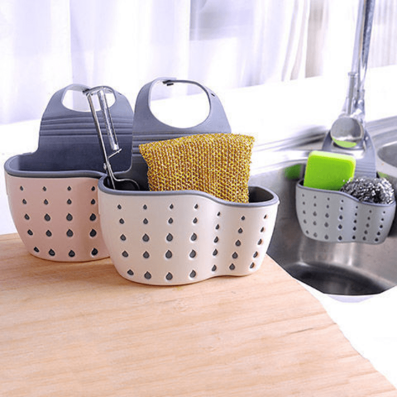 Thickened Double Layer Sink Hanging Bag Storage Rack
