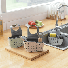Thickened Double Layer Sink Hanging Bag Storage Rack