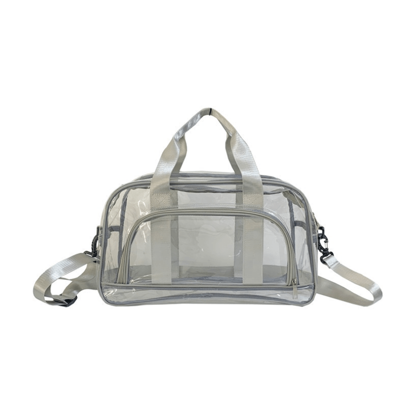 Clear PVC Travel Tote Bag - Large Capacity, Fitness & Beach Bag