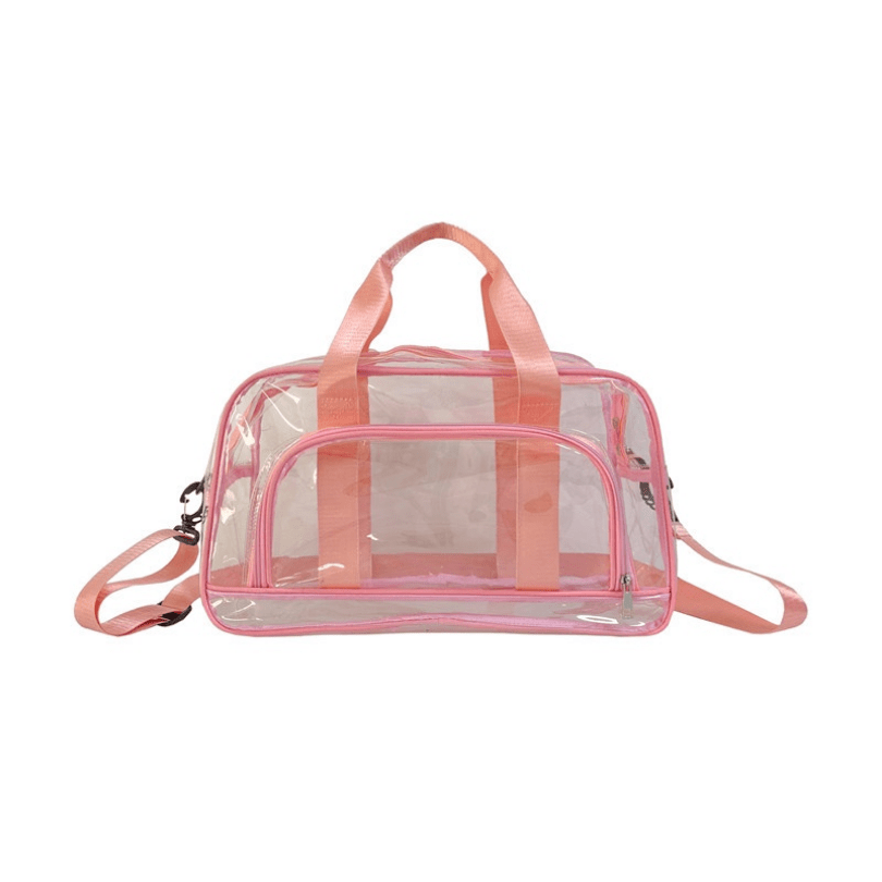 Clear PVC Travel Tote Bag - Large Capacity, Fitness & Beach Bag