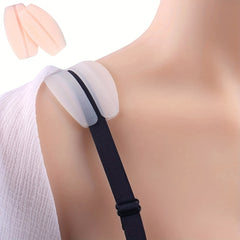 Invisible Silicone Shoulder Pads Soft Non-slip Bra Strap Cushions