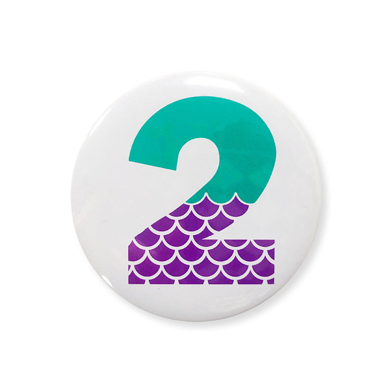 Mermaid Series Digital Patches For Girls - Birthday Party Decoration