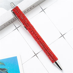 Ballpoint Pen Rhinestone Wedding Rose Metal Stationery School Office Supply