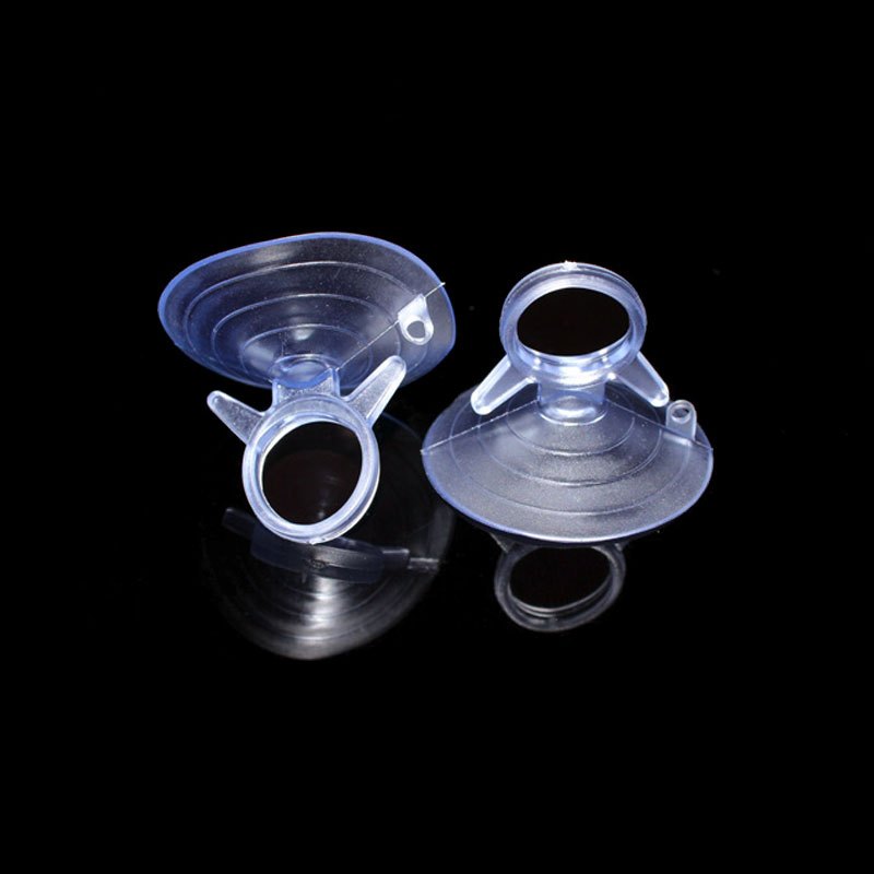 10PCS 45mm Rubber Clear Suction Cup Hook for Car Sunshade