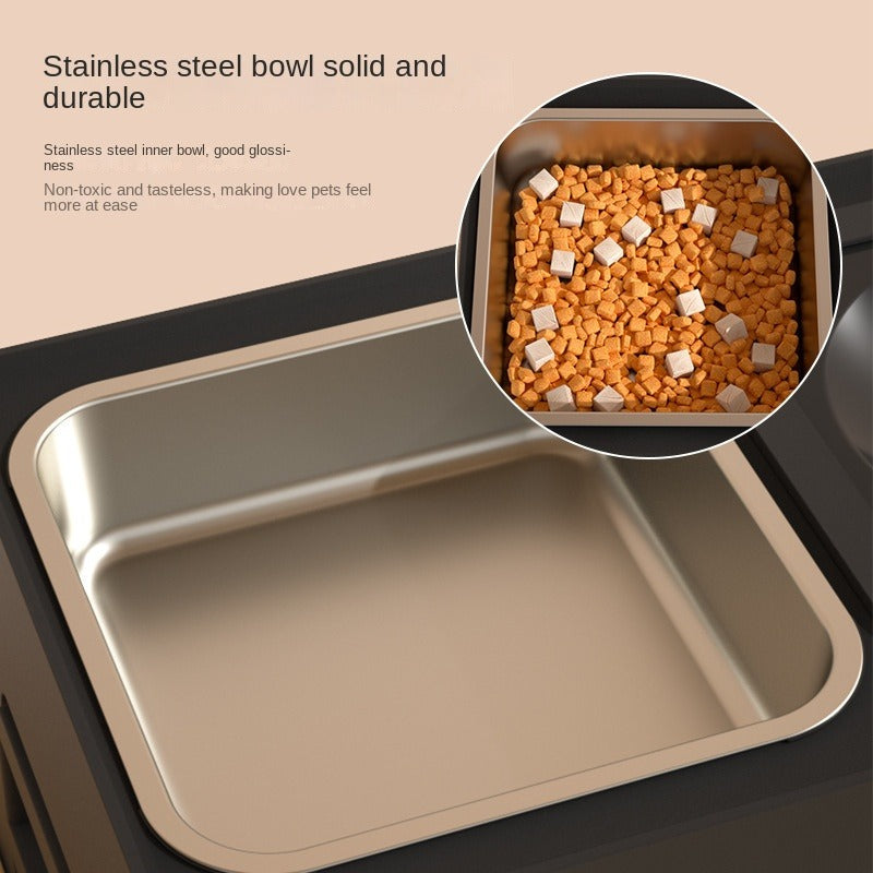 Raised Pet Slow Feeder Elevated Dog Bowls - Stress-Free Pet Feeding