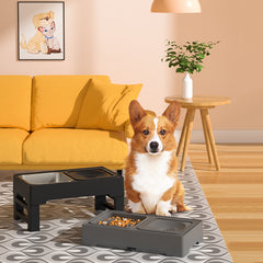 Raised Pet Slow Feeder Elevated Dog Bowls - Stress-Free Pet Feeding