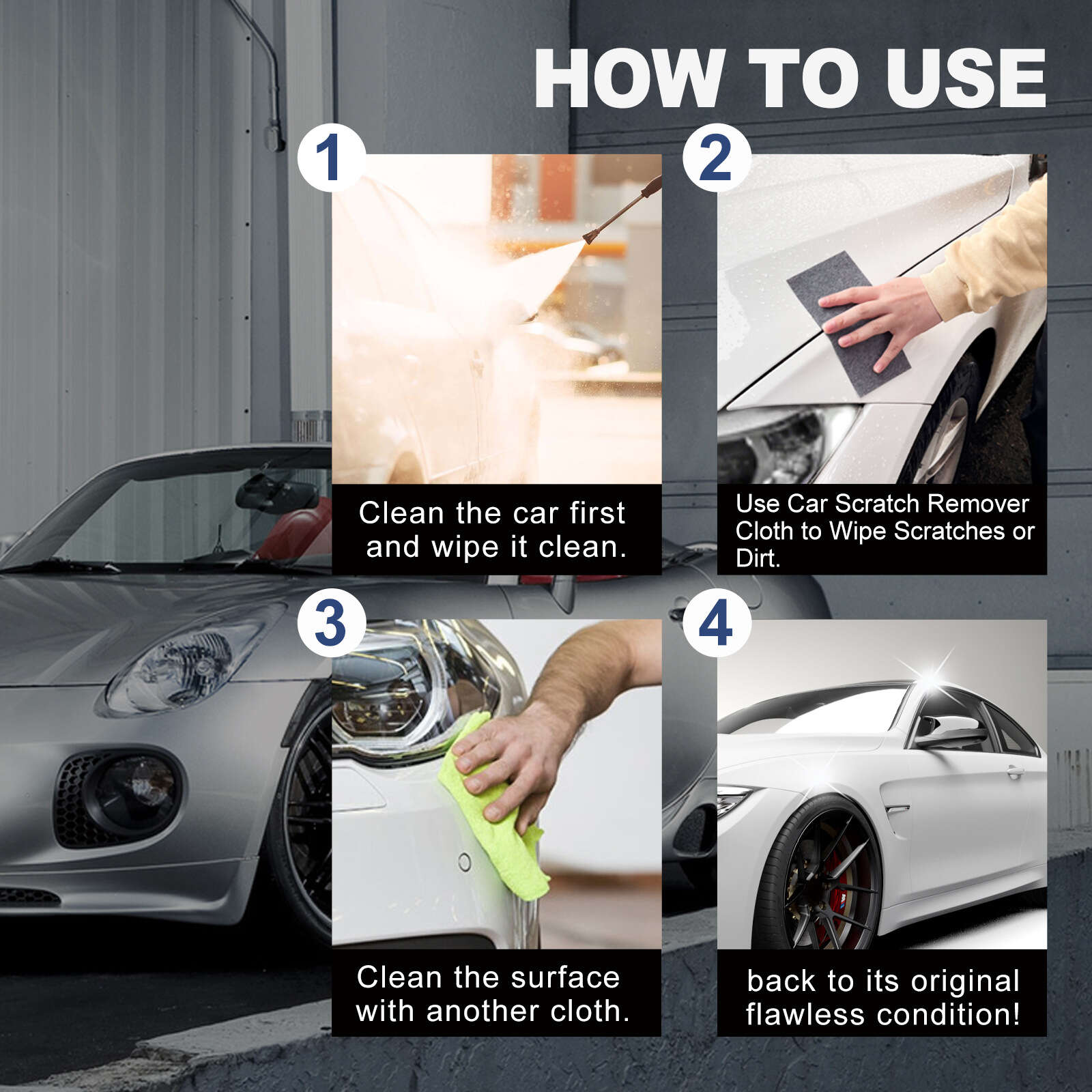 Car Scratch Repair Kit - Paint Restoration for Scratches and Water Damage